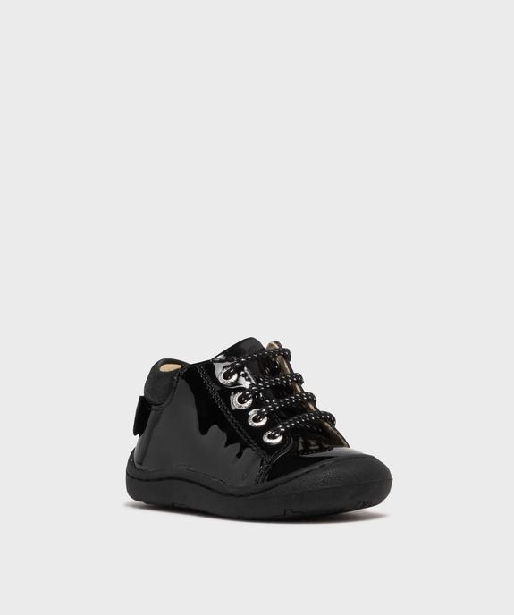 Chaussures premiers pas dessus cuir verni bébé fille - NA! vue2 - NA! GEMO FOR GOOD - GEMO