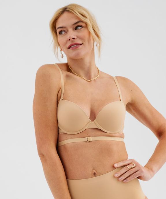Soutien-gorge à armatures avec bretelles multipositions vue3 - GEMO(HOMWR FEM) - GEMO