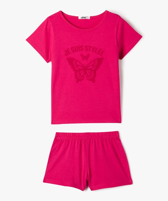 Pyjashort avec motif animal fille vue1 - GEMO (ENFANT) - GEMO