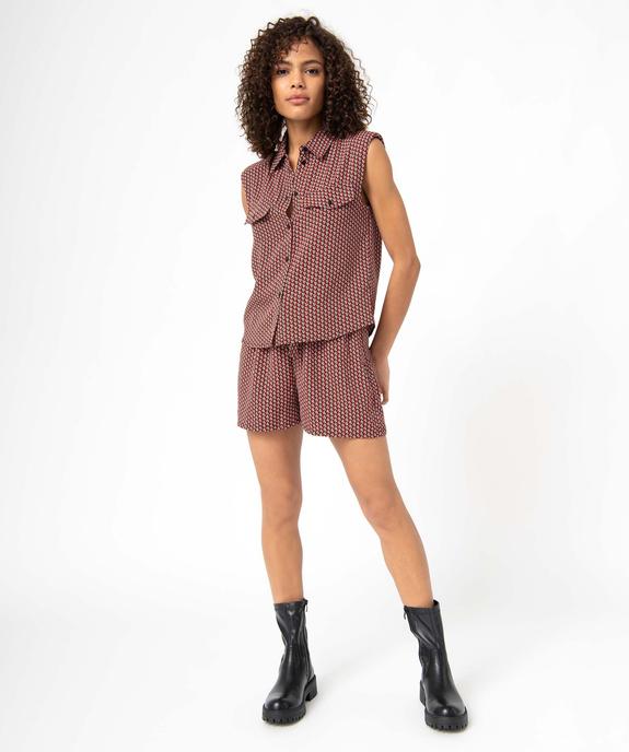 Blouse femme sans manches avec épaulettes vue5 - GEMO(FEMME PAP) - GEMO