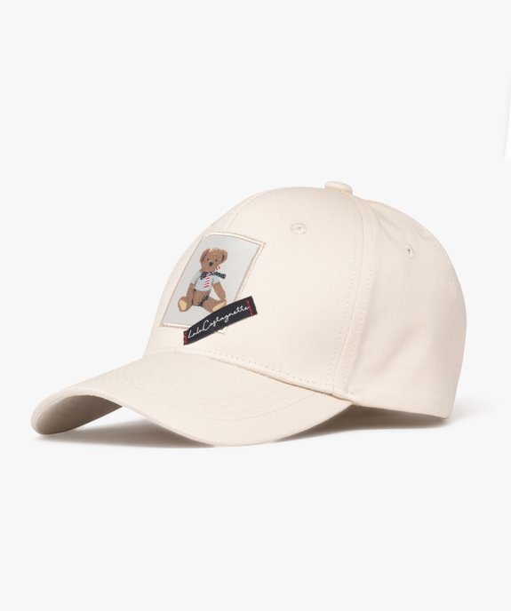 Casquette avec motif nounours brodé femme - LuluCastagnette vue2 - LULUCASTAGNETTE - GEMO