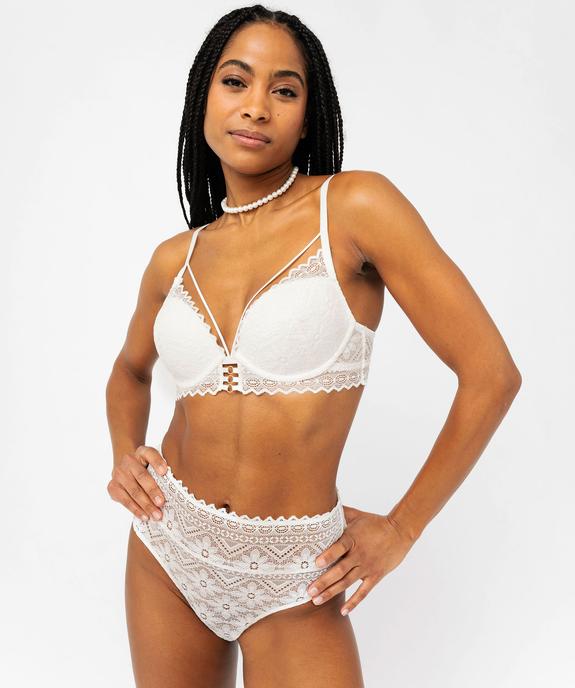 Soutien-gorge push-up à armatures en dentelle  vue1 - GEMO(HOMWR FEM) - GEMO