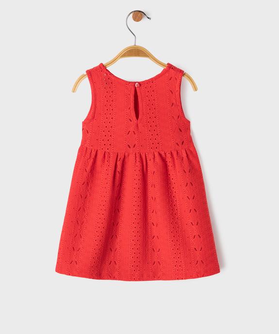 Robe sans manches en maille ajourée bébé fille vue3 - GEMO(BEBE DEBT) - GEMO