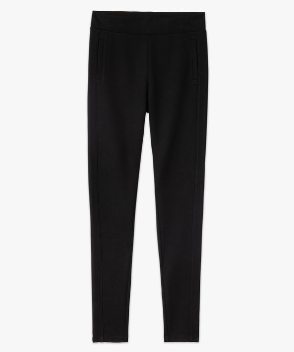 Leggings femme en maille épaisse avec surpiqûre fantaisie vue4 - GEMO(FEMME PAP) - GEMO