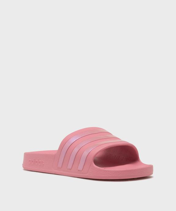 Mules de piscine Adilette Aqua à rayures irisées femme - Adidas vue2 - ADIDAS - GEMO