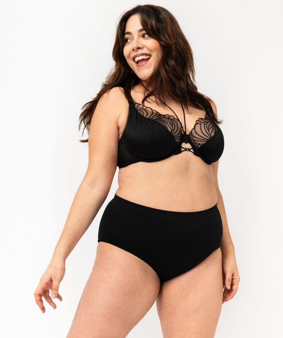 Culotte en microfibre femme grande taille vue3 - GEMO 4G FEMME - GEMO