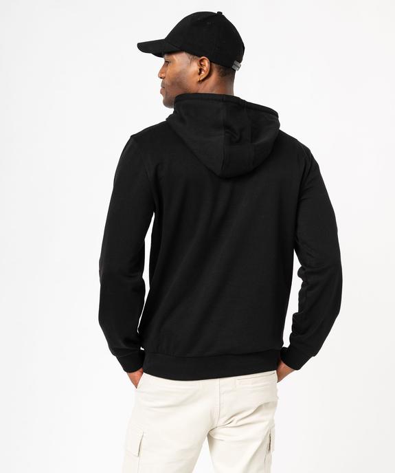 Sweat à capuche en molleton à motif homme vue3 - GEMO