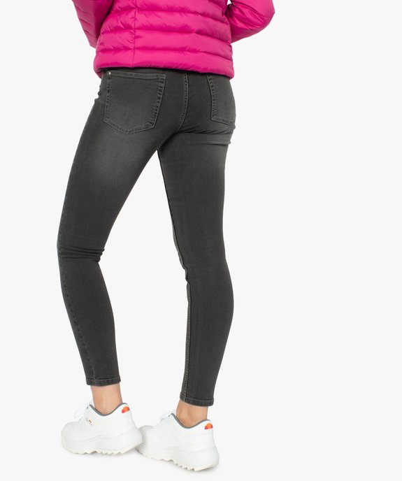 Jean femme coupe skinny taille basse en stretch vue3 - GEMO(FEMME PAP) - GEMO