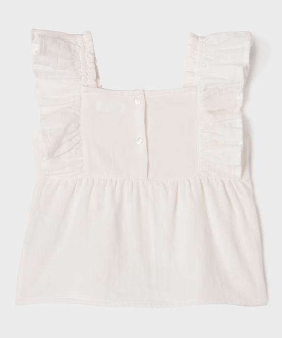 Blouse sans manches à volants coupe ample fille vue4 - GEMO 4G FILLE - GEMO