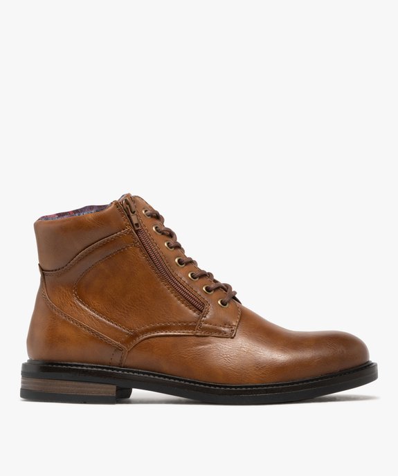 Boots à lacets et zip avec doublure chaude homme - Urban Step vue9 - URBAN STEPS - GEMO