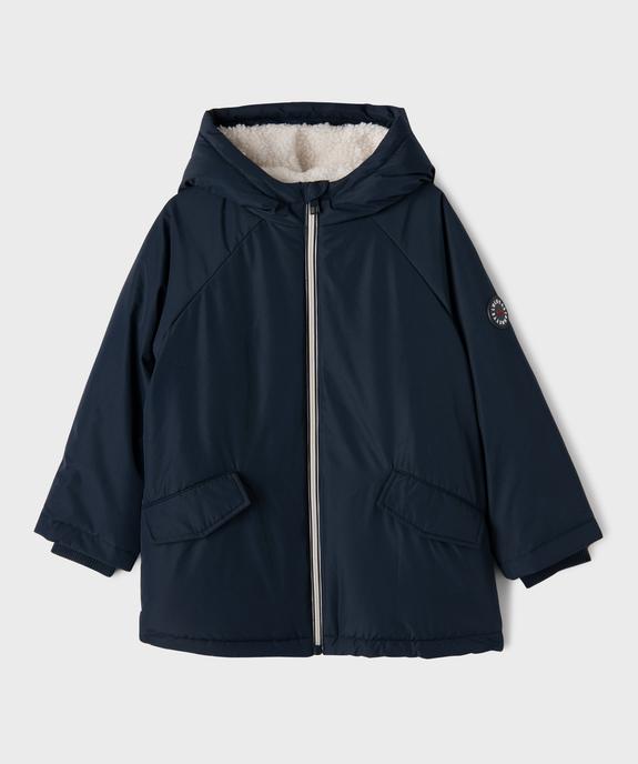 Blouson à capuche avec doublure chaude garçon - LuluCastagnette vue1 - LULUCASTAGNETTE - GEMO