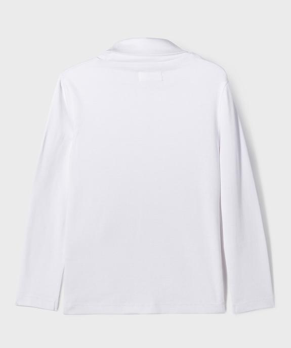 Tee-shirt col montant manches longues garçon vue3 - GEMO 4G GARCON - GEMO