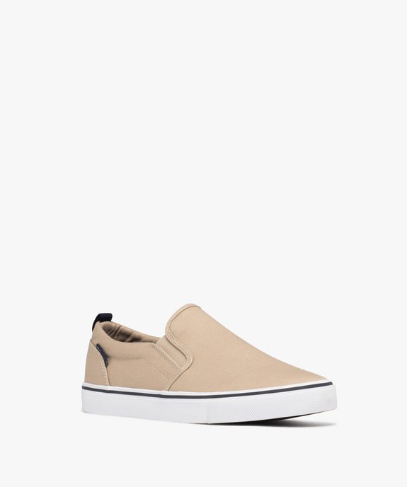 Baskets en toile à enfiler style slippers homme - Urban Steps vue2 - URBAN STEPS - GEMO