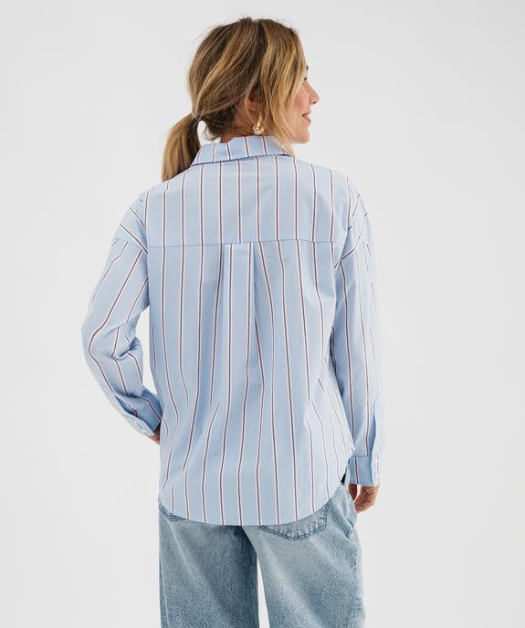Chemise à rayures coupe ample femme vue3 - GEMO(FEMME PAP) - GEMO