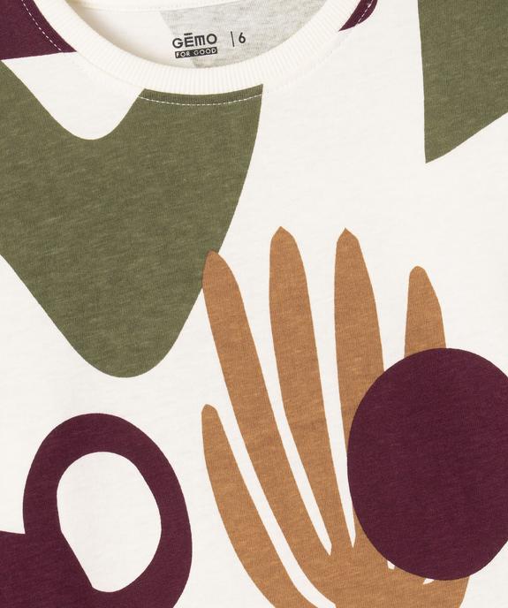 Tee-shirt manches longues imprimé garçon vue3 - GEMO 4G GARCON - GEMO