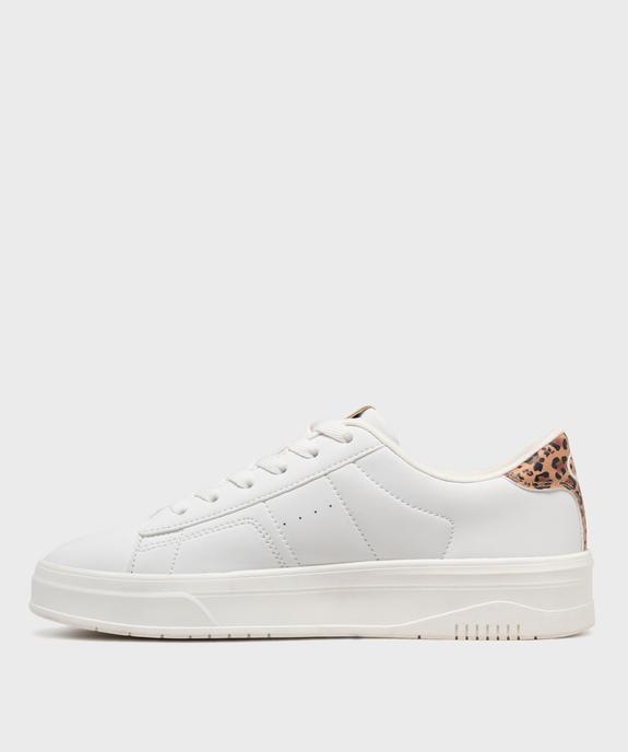 Baskets basses à lacets et motif léopard femme - Champion vue3 - CHAMPION USA - GEMO