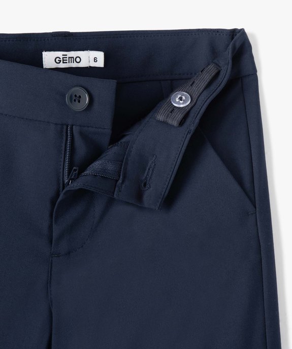 Bermuda de costume garçon en toile vue3 - GEMO (ENFANT) - GEMO