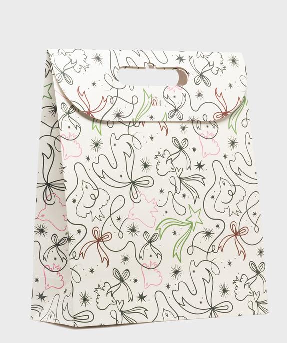 Sac cadeau grand format à motif oiseaux vue1 - GEMO (ACCESS) - GEMO