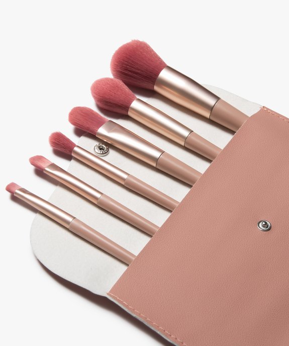 Set de 6 pinceaux à maquillage avec pochette vue2 - GEMO (ACCESS) - GEMO