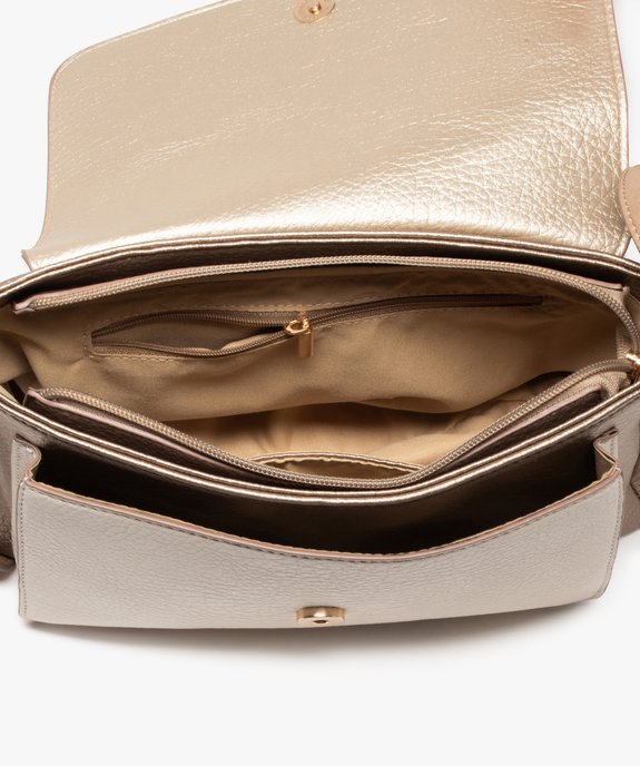 Sac besace tricolore avec rabat scintillant femme vue3 - GEMO (ACCESS) - GEMO