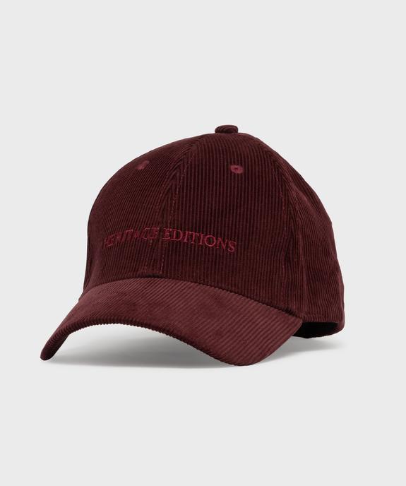 Casquette baseball en velours côtelée femme vue1 - GEMO (ACCESS) - GEMO