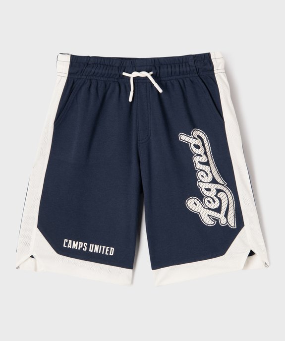 Bermuda de sport bicolore garçon - Camps United vue1 - CAMPS - GEMO