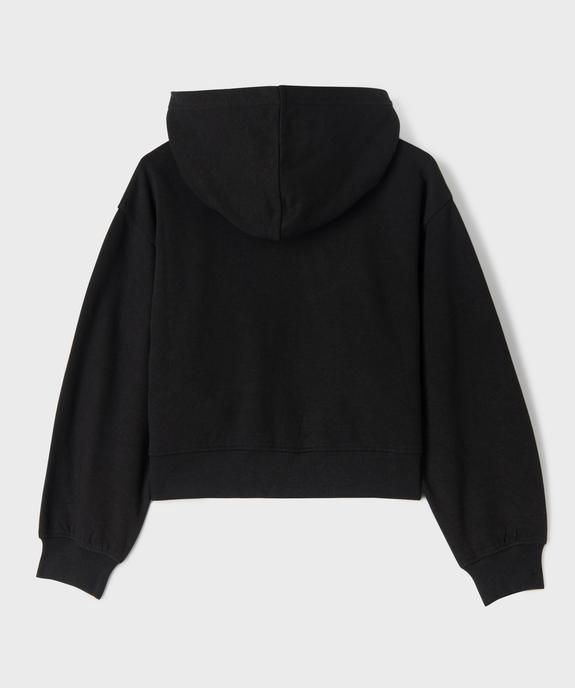 Sweat zippé à capuche fille vue3 - GEMO 4G FILLE - GEMO