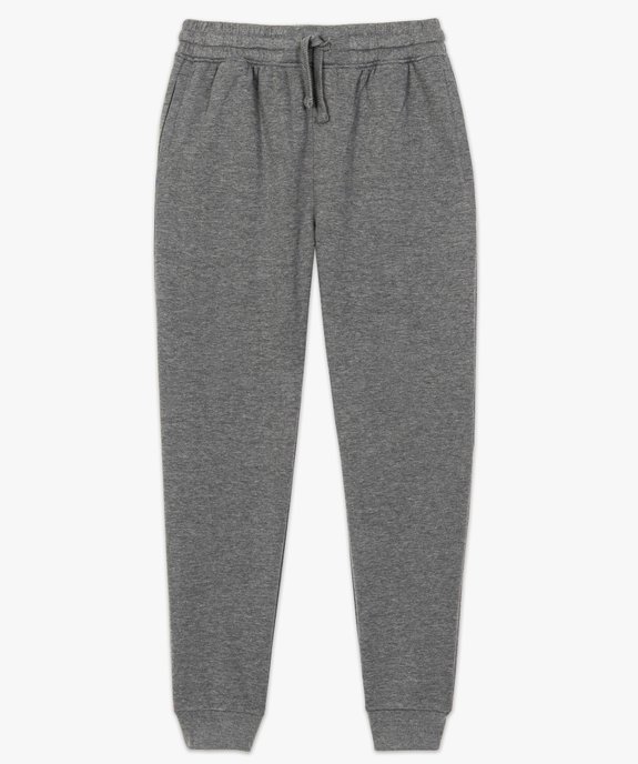 Jogging homme en molleton uni vue4 - GEMO (HOMME) - GEMO