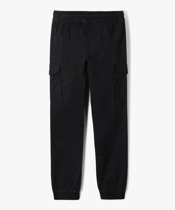 Pantalon en toile coupe jogger slim garçon vue9 - GEMO 4G GARCON - GEMO