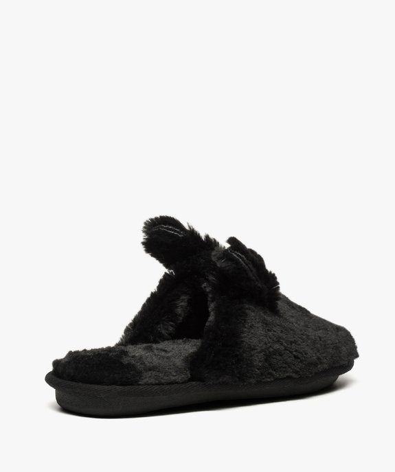 Mules d'intérieur femme avec broderie lapin vue4 - GEMO(HOMWR FEM) - GEMO