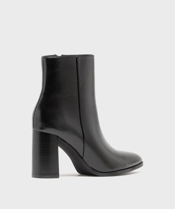 Boots à talon haut et bout pointu unies femme vue4 - FOLLOW ME - GEMO