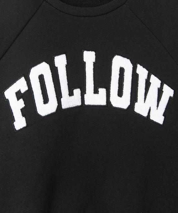 Sweat fille avec inscription brodée en relief vue2 - GEMO (JUNIOR) - GEMO