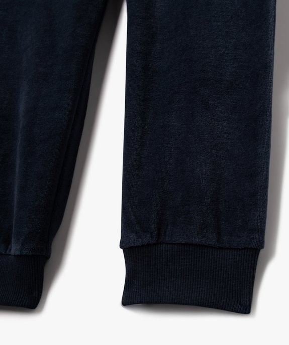Pyjama en velours avec inscription Boston garçon vue3 - GEMO (JUNIOR) - GEMO