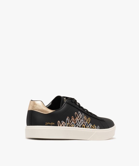 Baskets basses à lacets et détails brillants femme  - Skechers vue4 - SKECHERS - GEMO