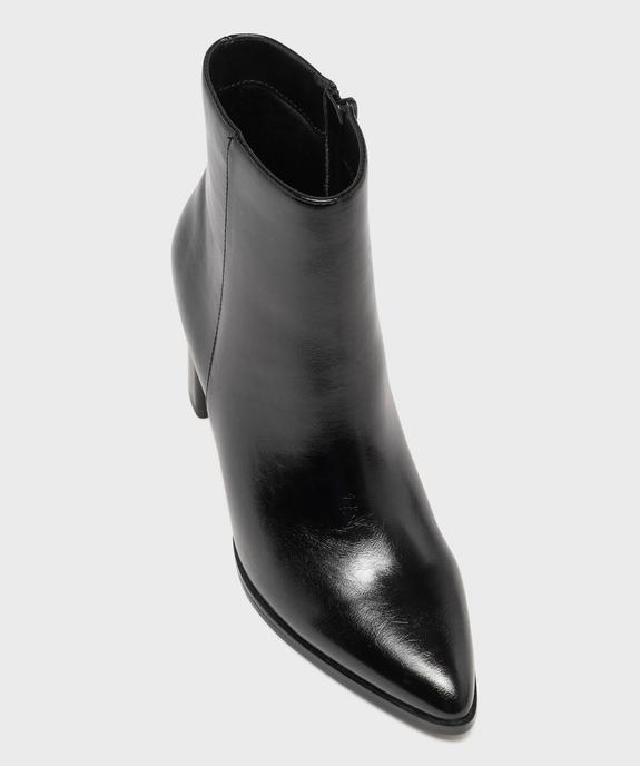 Boots à talon haut et bout pointu unies femme vue5 - FOLLOW ME - GEMO