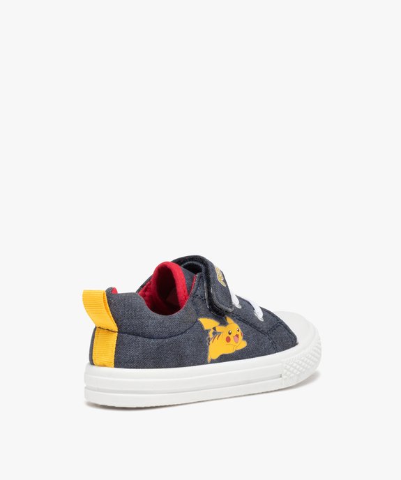 Baskets garçon en toile imprimées Pikachu – Pokémon vue4 - POKEMON - GEMO