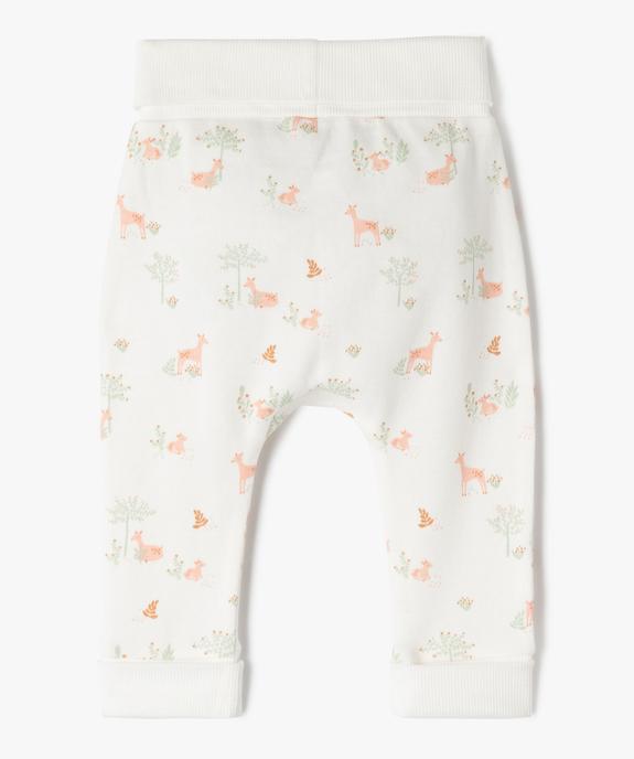 Pantalon imprimé évolutif en maille bébé fille vue4 - GEMO 4G BEBE - GEMO