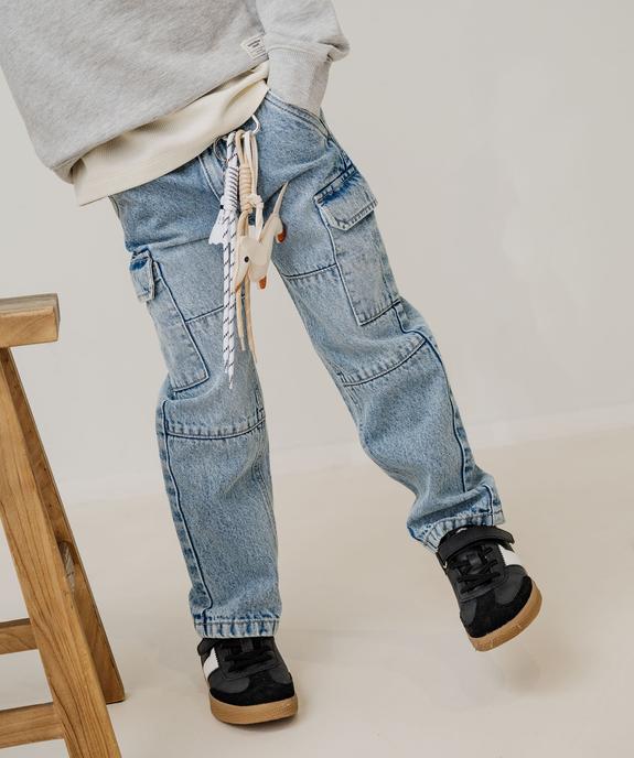 Jean cargo délavé garçon vue5 - GEMO (ENFANT) - GEMO