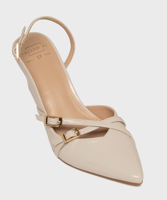 Escarpins vernis à talon fin et bout pointu femme - Follow Me vue5 - FOLLOW ME - GEMO