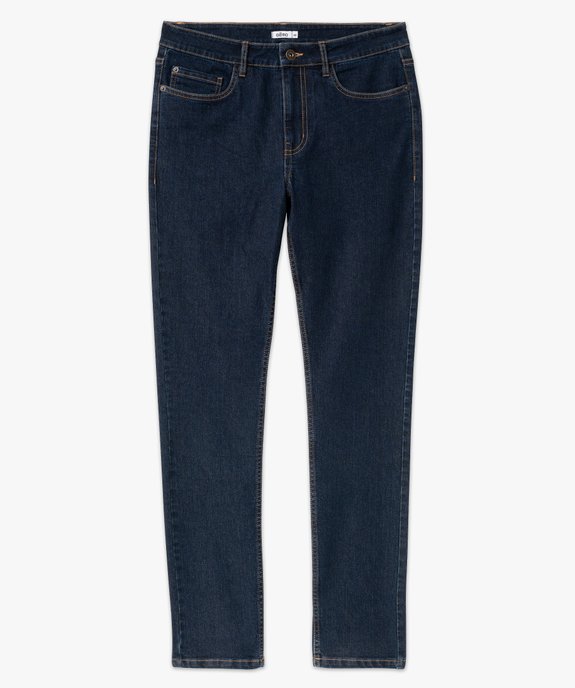 Jean homme coupe slim stretch délavé vue4 - GEMO (HOMME) - GEMO