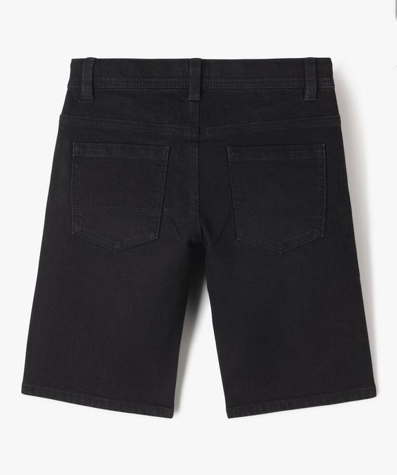 Bermuda en denim coupe slim garçon vue3 - GEMO (JUNIOR) - GEMO