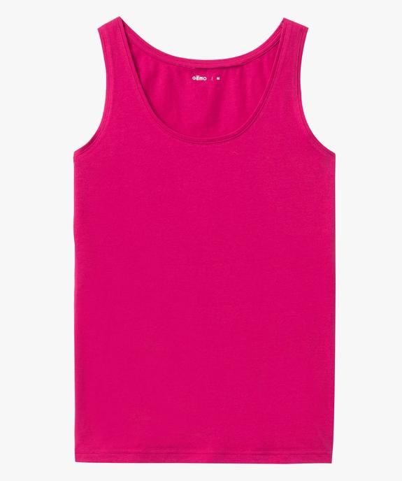 Débardeur femme uni col rond vue4 - GEMO(FEMME PAP) - GEMO