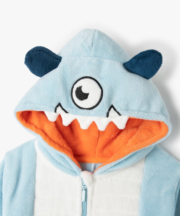 Combinaison pyjama garçon avec motif monstre vue2 - GEMO (ENFANT) - GEMO