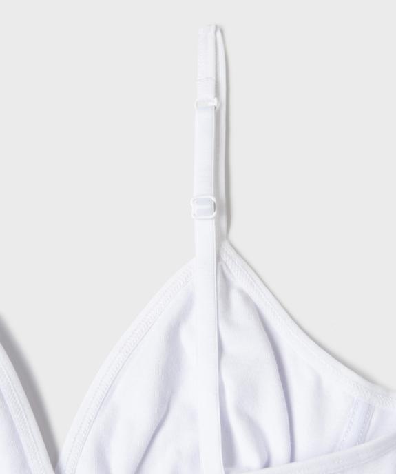 Soutien-gorge triangle à fines bretelles fille vue2 - GEMO 4G FILLE - GEMO