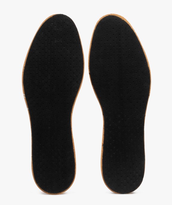 Semelles confort en cuir sur latex multi-taille vue2 - GEMO(ENTRETIEN) - GEMO