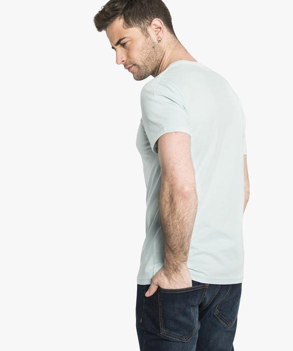 Tee-shirt manches courtes à imprimé tongs vue3 - GEMO (HOMME) - GEMO