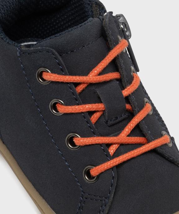 Chaussures premiers pas à lacets et zip bébé garçon – Buggy Shoes vue6 - BUGGY - GEMO