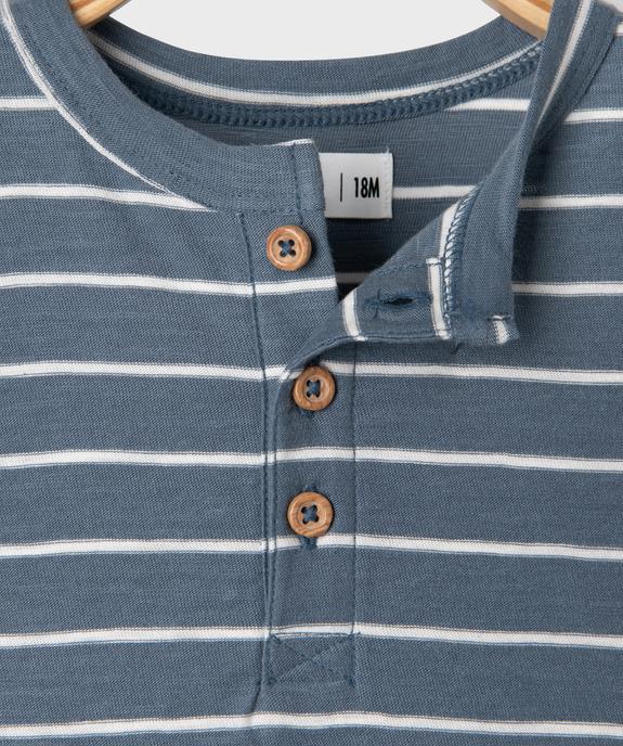 Tee-shirt manches courtes à rayures bébé garçon  vue2 - GEMO 4G BEBE - GEMO