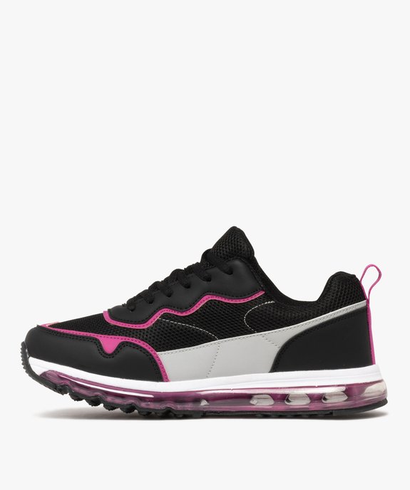 Baskets femme running en mesh avec semelle à bulle d'air translucide - Nasa vue4 - NASA - GEMO