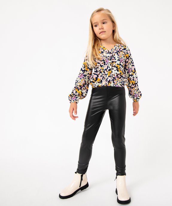 Legging long en matière extensible fille vue1 - GEMO (ENFANT) - GEMO